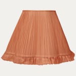 Persimmon Taffeta Silk Scallop Lampshade