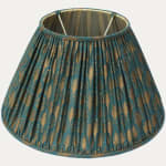 Fortuny Piumette Blue & Gold Empire Lampshade