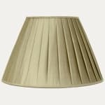 Douppion Celery Silk Box Pleated Lampshade