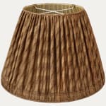 Fortuny Piumette Warm French Brown and Gold Empire Lampshade