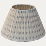 Embroidered Cotton Hand-sewn Gathered Fabric Empire Lampshade