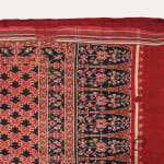 A rare design antique Double Ikat Patola fragment with beautiful Boteh Border