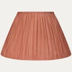 Rose Strie Taffetas Fontanges Silk Empire Lampshade