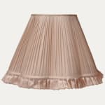 Plaster Faille Lugano Silk Scallop Lampshade