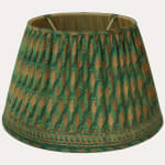 Fortuny Piumette Emerald Green & Gold Lampshade