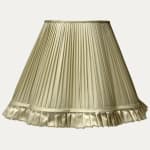 Douppion Celery Silk Scallop Lampshade