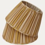 Claremont Faille SFJ Rayee Saffron Handsewn Gathered Lampshade