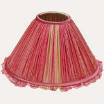 Delicate Antique Uzbek Sorbet Coloured Silk Hand Sewn Lampshade