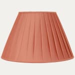 Rose Faille Hamilton Silk Box Pleated Lampshade