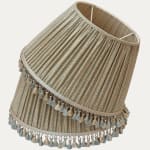 Bennison Frost Fabric Handsewn Gathered Lampshade