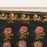 Framed Ottoman Hand-block Printed and Embroidered Textile