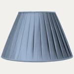 Douppion Cornflower Silk Box Pleated Lampshade