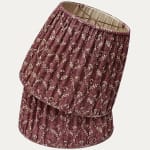 Namay Samay Pattey Aubergine French Drum Lampshade with US Fittings