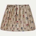 Bennison Daisy on Beige Silk Handsewn Lampshade