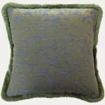 Patrick Gallagher Tessuti Olimpia Portofino Cushion with Brush Fringe