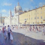 Piazza Navona, Rome by Edward Noott