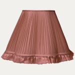 Douppion Paprika Silk Scallop Lampshade