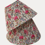Pretty Cotton Indian Block Print Handsewn Gathered Lampshade