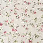 Bennison Chinese Paper Pink Olive on Oyster Linen