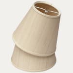 John Boyd Paso Off White Horsehair Clip-on Lampshade with Cream Linen Lining