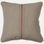 Robert Kime Avignon Stripe Red Cushion