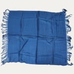 Uzbek Dark Blue Silk Shawl