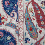 Sensational Vintage Hand-embroidered Floral Silk Suzani