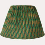 Fortuny Piumette Emerald Green & Gold Lampshade
