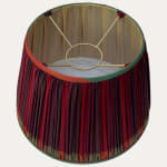 Multi-Coloured 100% Pure Silk Woven Vintage Sari Lampshade
