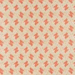 Calicut Paisley Burnt Orange Yellow On Beige