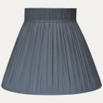 Thames Blue Faille Lugano Silk Collar Top Lampshade
