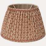 Fortuny Murillo Parchment French Drum Lampshade With Inset Filet Trim