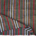 Heavy Green Striped Persian Textile