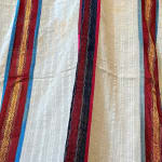 Wall Hanging In Shaped Silk Ribbons And Cotton Veil - Djerba Tunisia