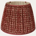 17in/43cm Robert Kime Ume Fabric French Drum Lampshade with Silk Trim