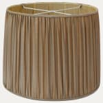 Fortuny Malmaison Blue and Gold Stripes Drum Lampshade
