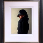 Jack Vettriano Portrait in Black and Pearl Framed