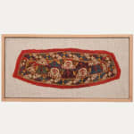 Framed Turkmenistan Chodor Tribe Headband Mid 19th C.