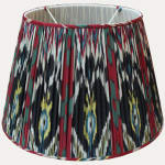 Robert Kime Peacock Ikat Silk and Cotton Lampshade