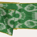 Uzbek Green Silk Ikat
