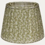 Box Pleated Lampshade in Warner Textile Archive Nathalie Lime
