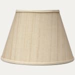 John Boyd Criollo Off White Horsehair Lampshade with Cream Linen Lining