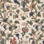 Crewelwork Jungle Colours On Beige
