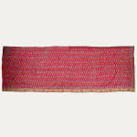 Indo-Pak Antique Sindhi or Gujarati Embroidery on Red Silk