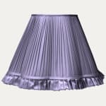 Douppion Amethyst Silk Scallop Lampshade