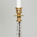 Twisted Glass Candlestick