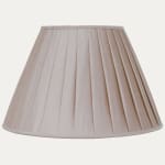 Lilac Faille Lugano Silk Box Pleated Lampshade