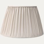 Faille Lugano Ivory Silk Hand-Sewn Lampshade