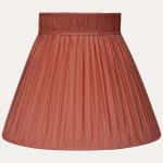 Shot Pink Taffetas Silk Collar Top Lampshade