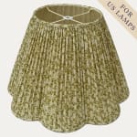 Warner Textile Archive Nathalie Lime Scallop Lampshade